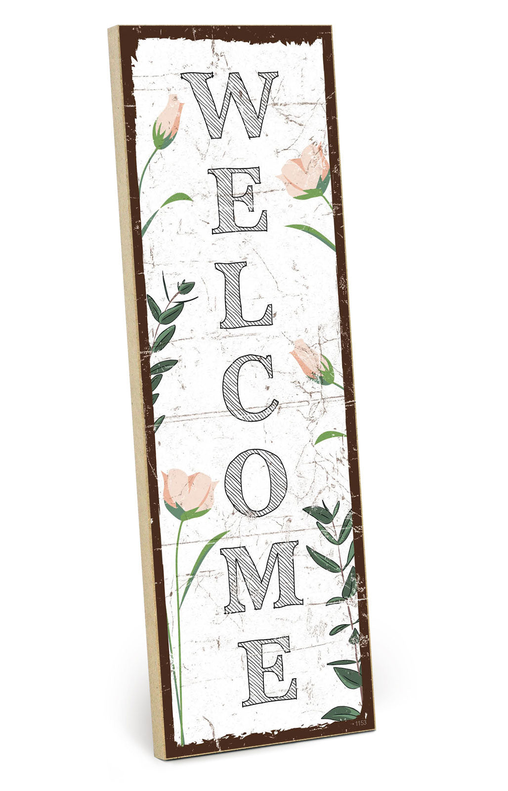 Holzschild mit Spruch - Zuhause - Welcome – HS-KH-01153