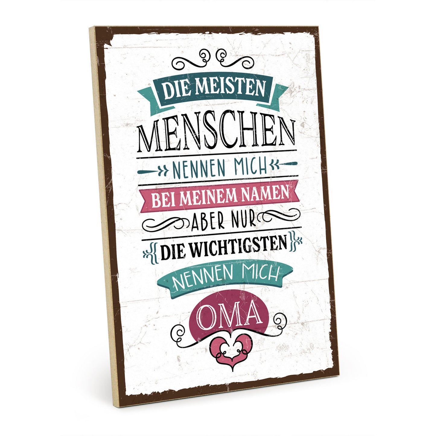 Holzschild mit Spruch - Oma - wichtige Menschen – HS-GH-01286